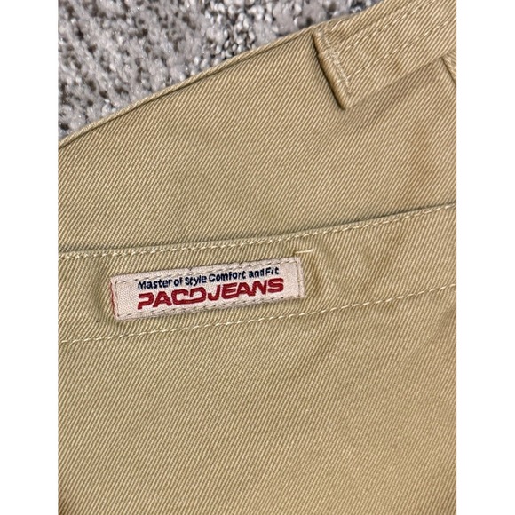 Paco Jeans Size 18  Khaki RipStop Cargo Pants Tan/ Brown Sport/ Gaming Vintage - Picture 3 of 6